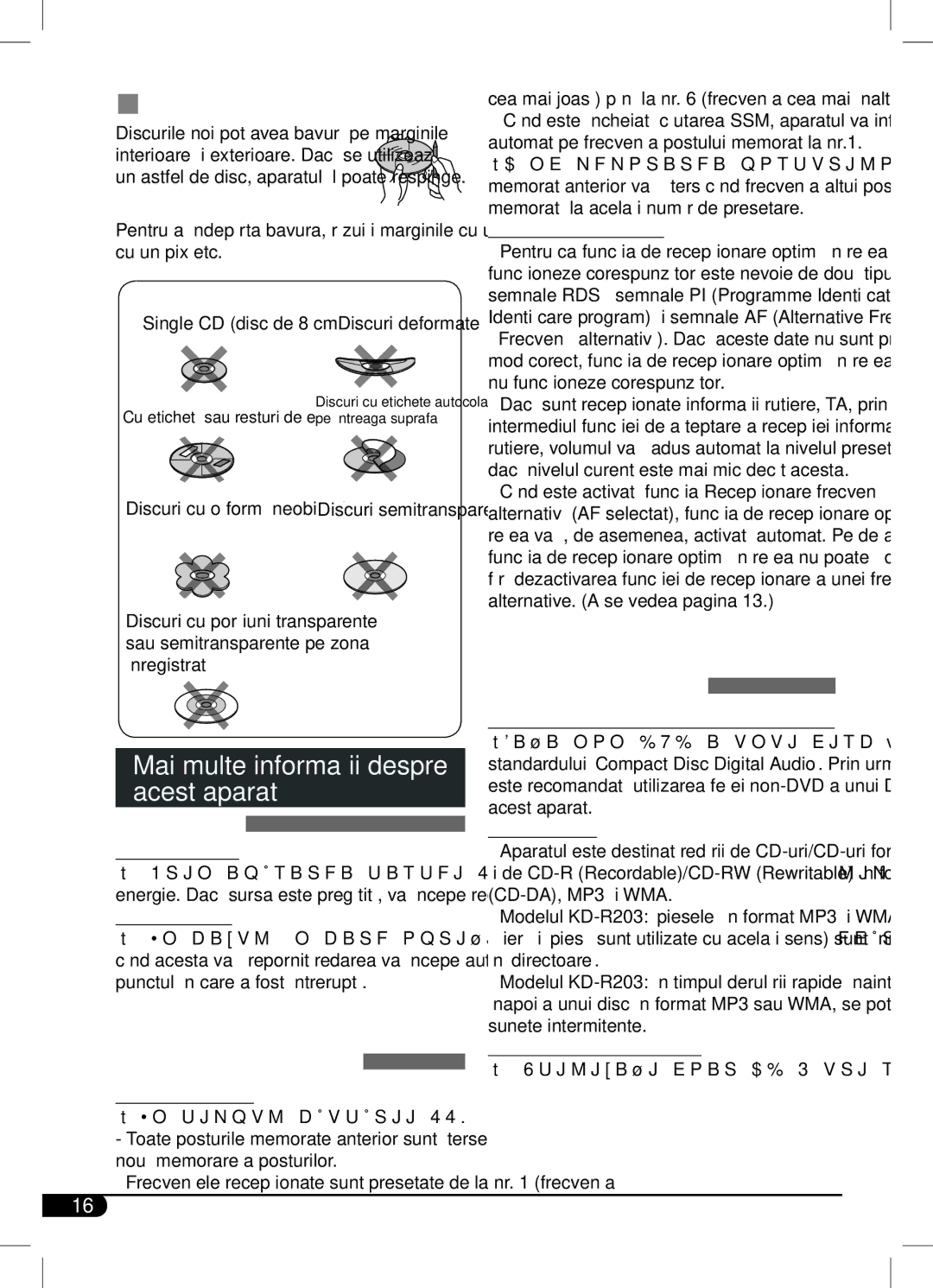 JVC KD-R203, KD-R201 manual More about this unit, OperaţiiBasic operationsde bază, Tuner operations, Disc operations 