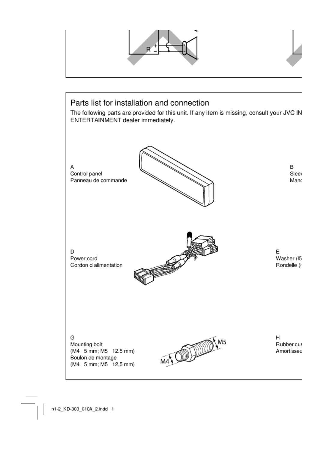 JVC manual KD-R303/KD-R302/KD-R301 