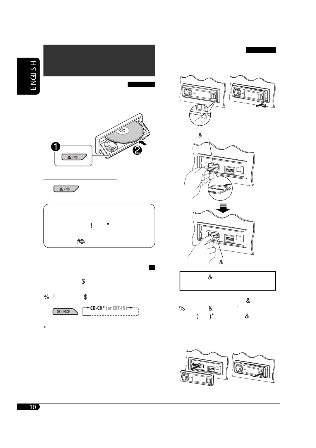 JVC KD-S100 manual Operations, Playing from an SD card, Attach the control panel, To stop play and eject the disc 