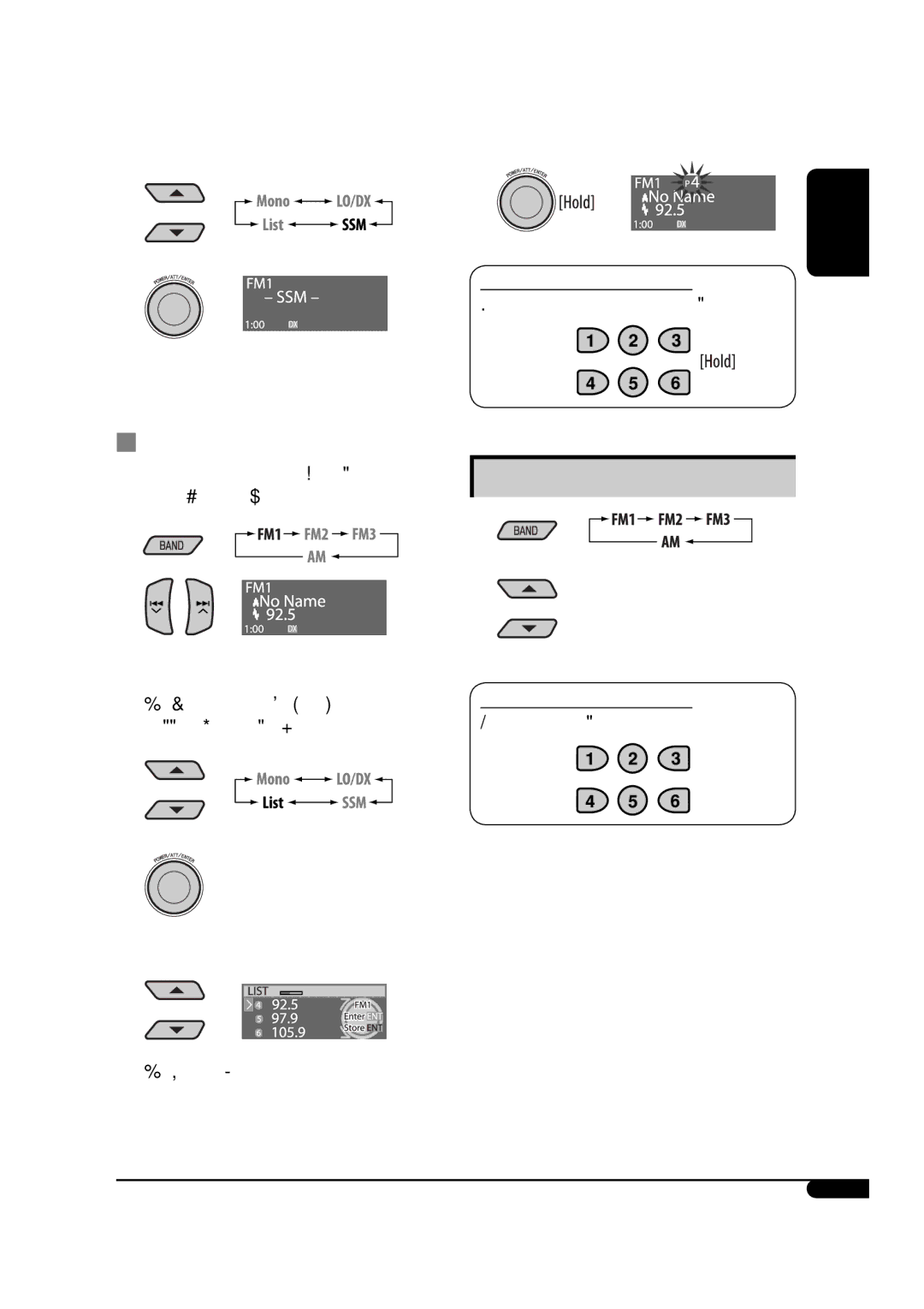 JVC KD-S100 manual Manual presetting, Select a preset number Store the station, Listening to a preset station 