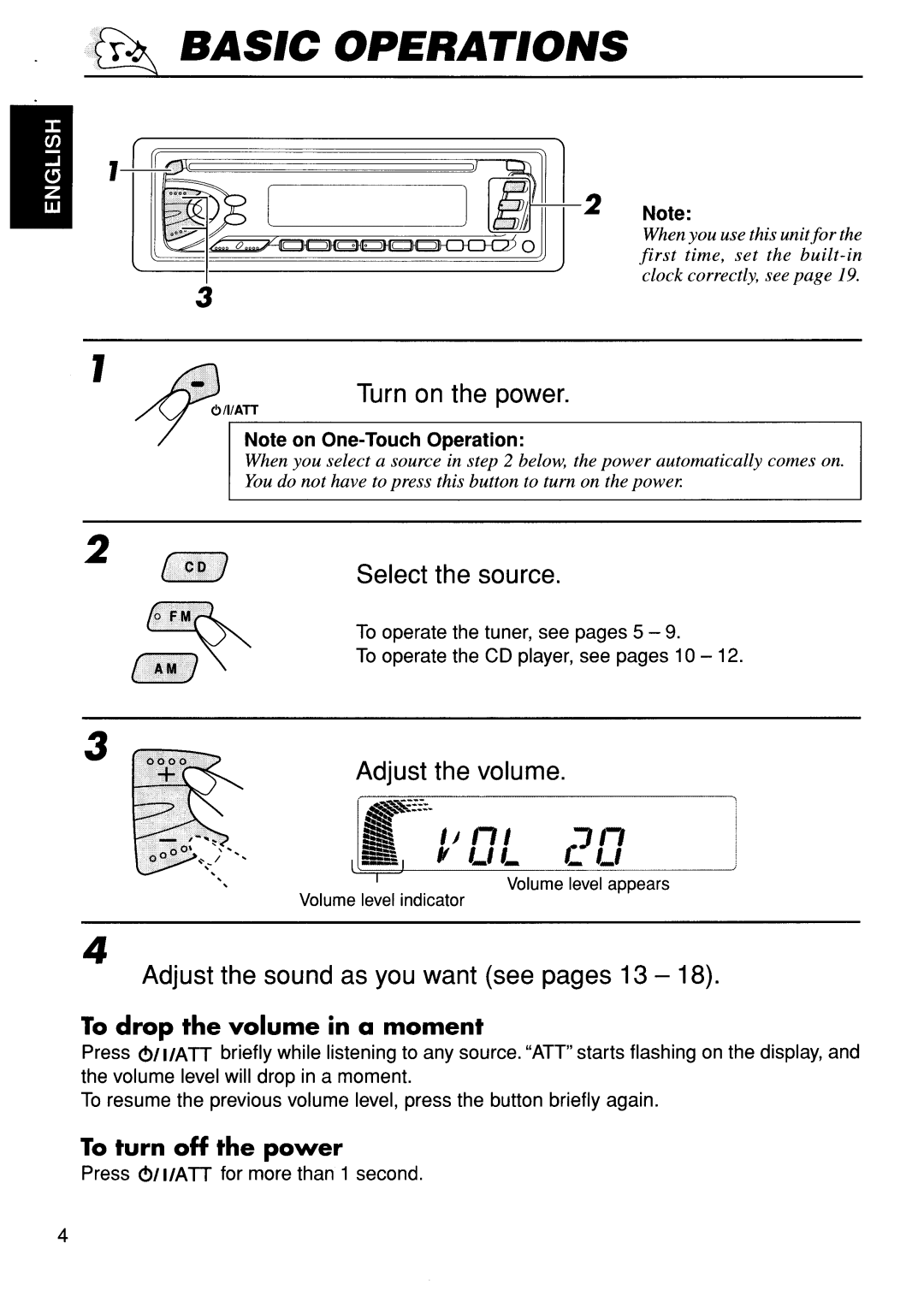 JVC KD-S5M manual 
