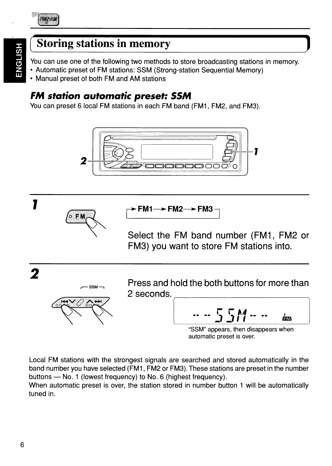 JVC KD-S5M manual 