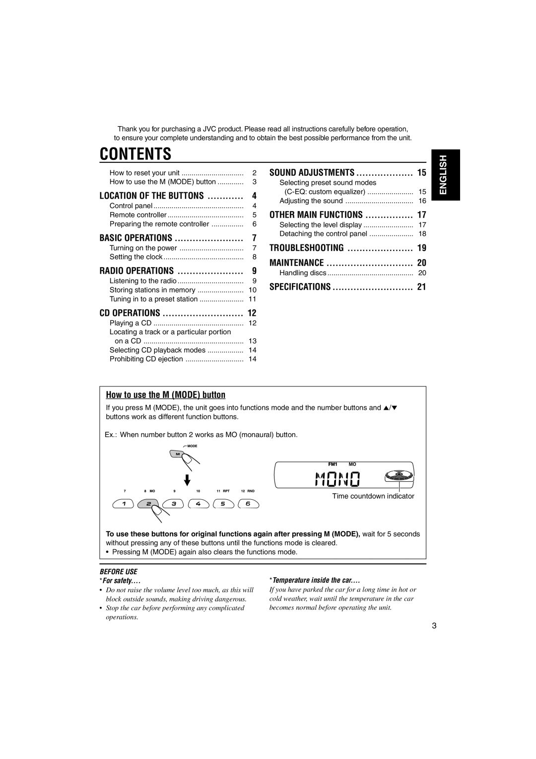 JVC KD-S7350, KD-S690 manual Contents 