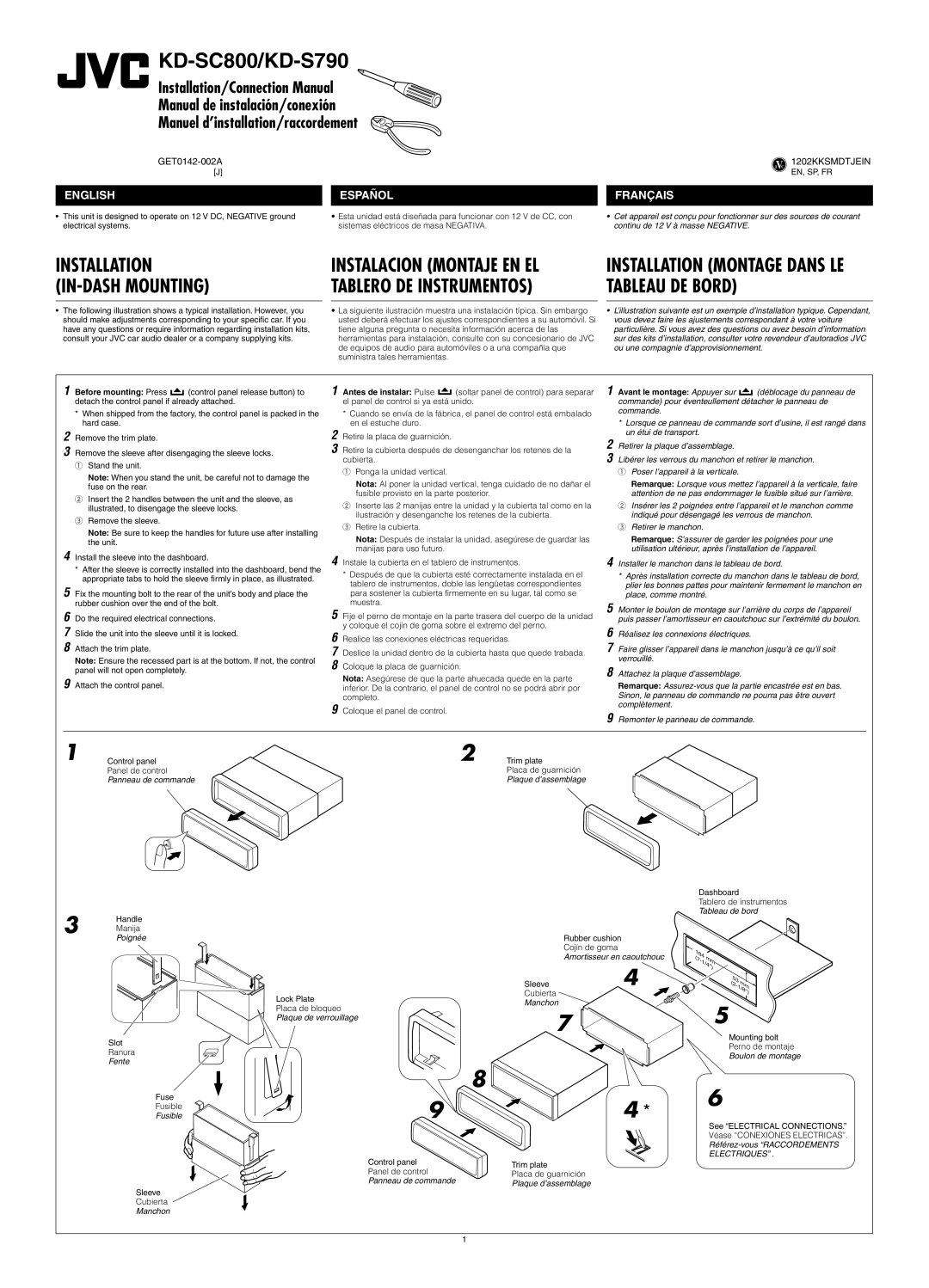 JVC manual KD-SC800/KD-S790 