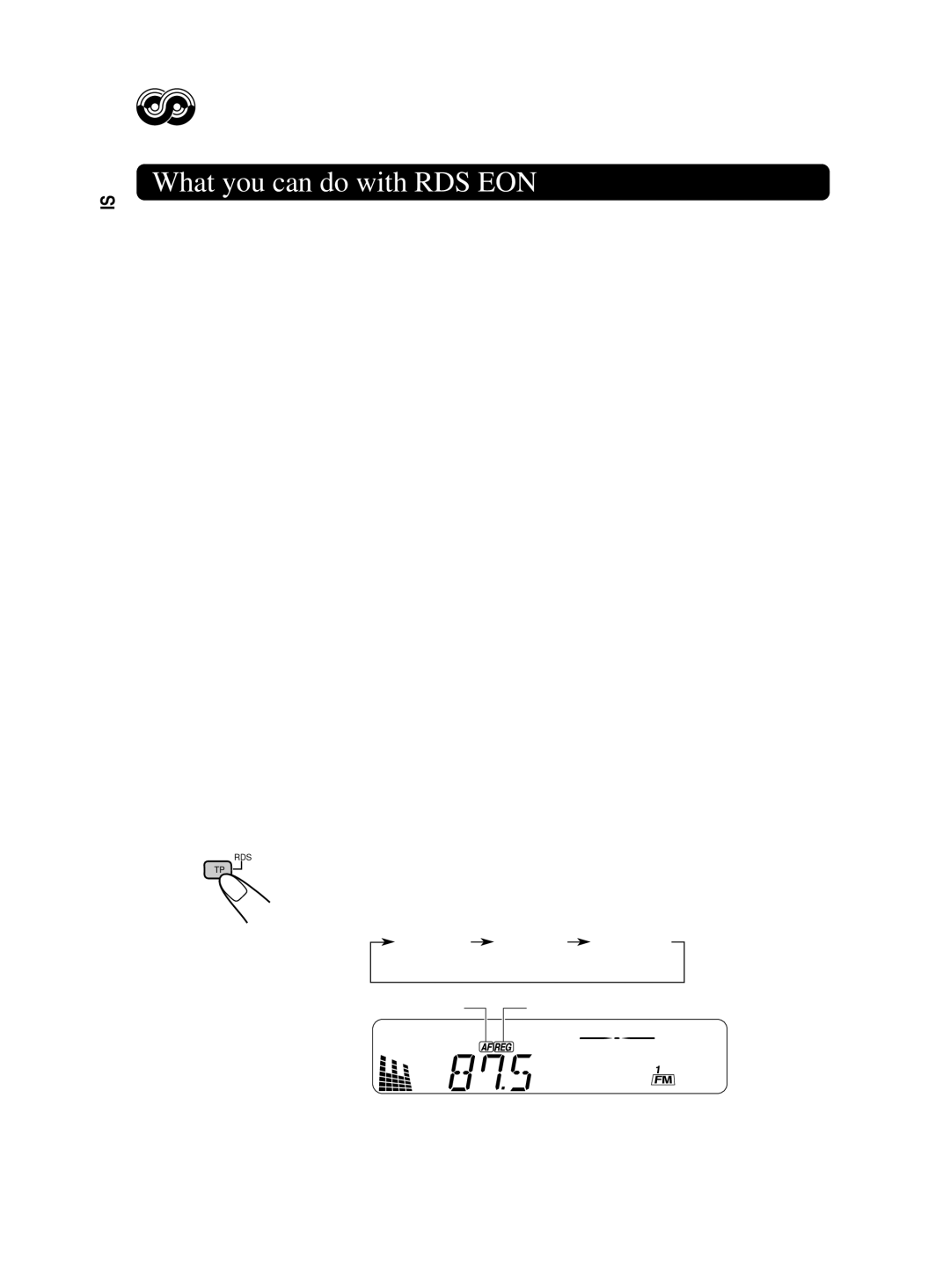 JVC KD-S8R manual RDS Operations, What you can do with RDS EON 