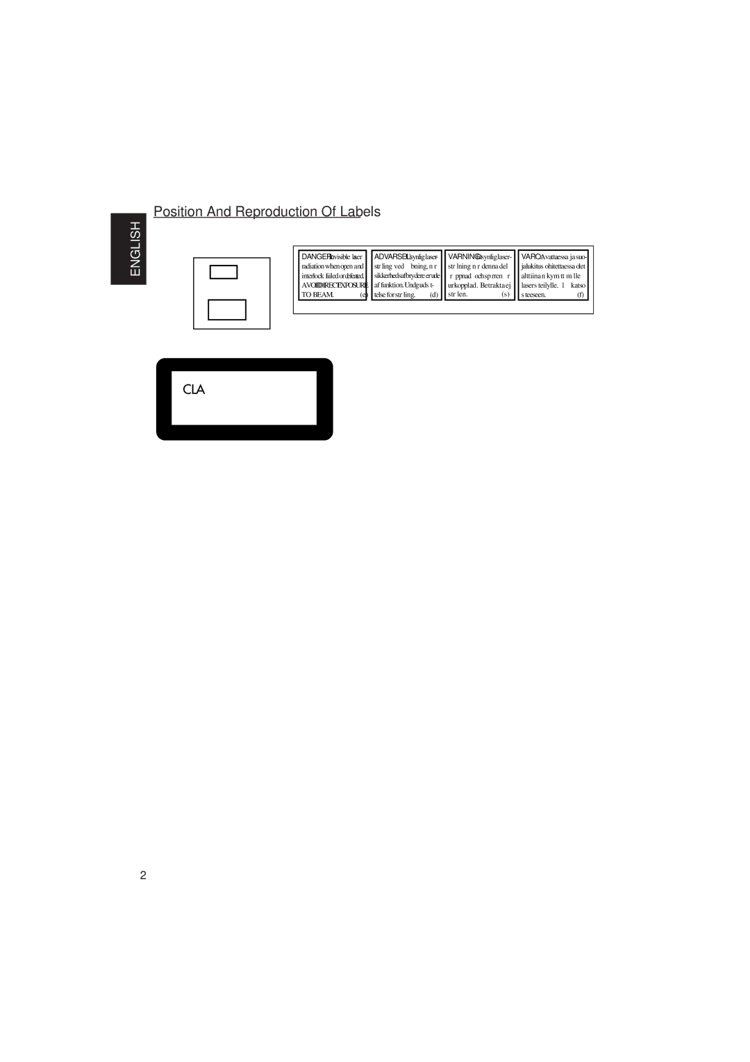 JVC KD-S9R manual How to reset your unit, Position And Reproduction Of Labels 