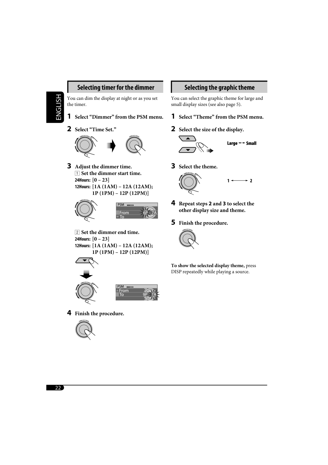 JVC KD-SH1000 manual Selecting the graphic theme 