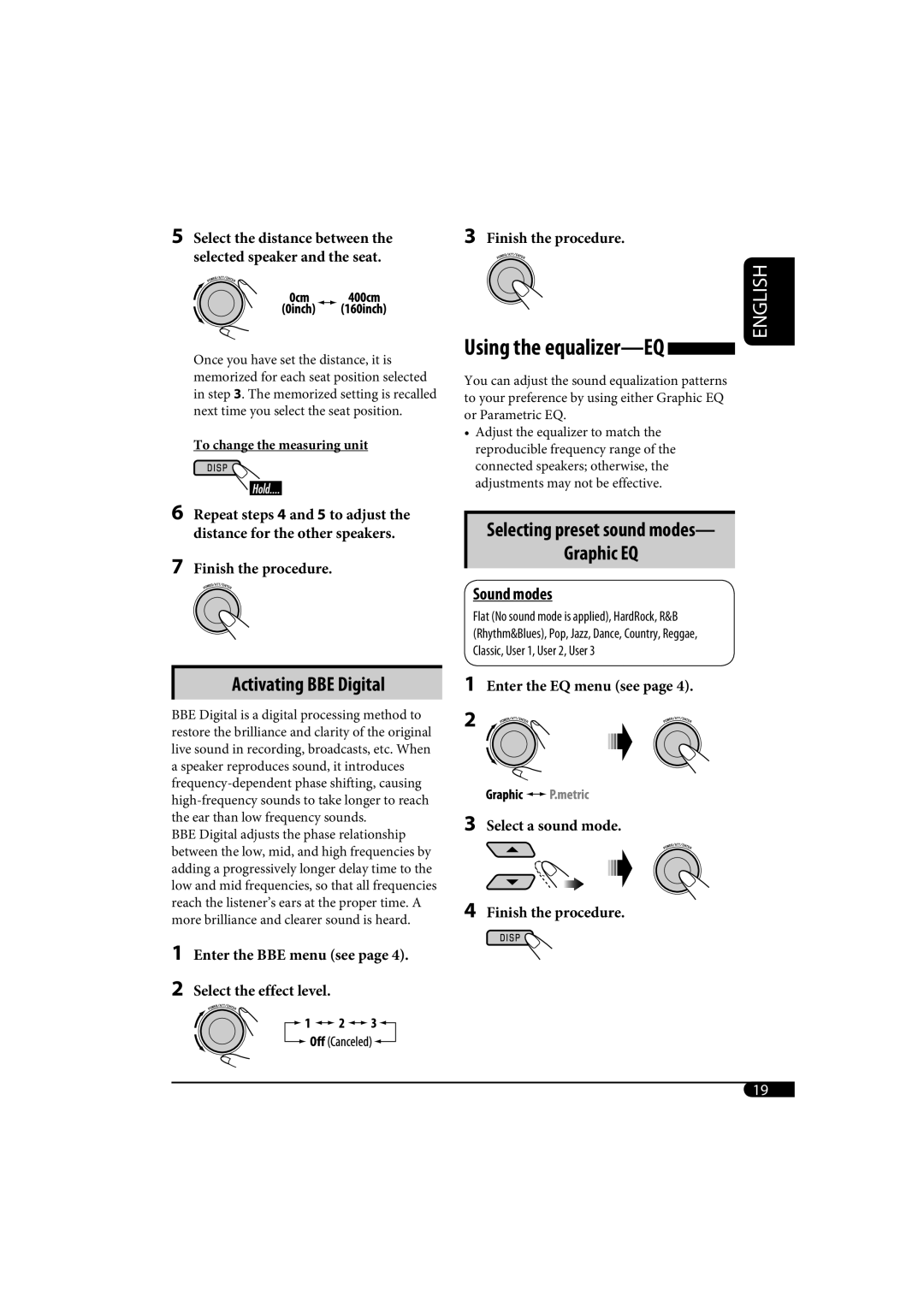 JVC KD-SH1000 manual Using the equalizer-EQ 