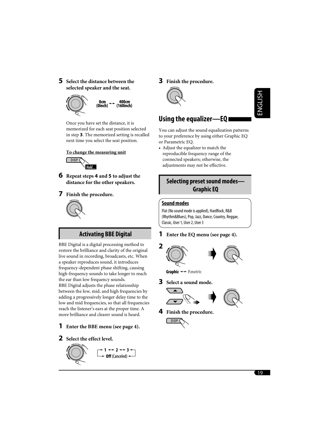 JVC KD-SH1000 manual Using the equalizer-EQ 