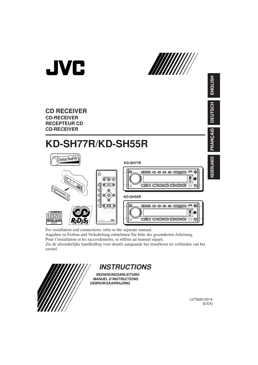 JVC manual KD-SH77R/KD-SH55R 