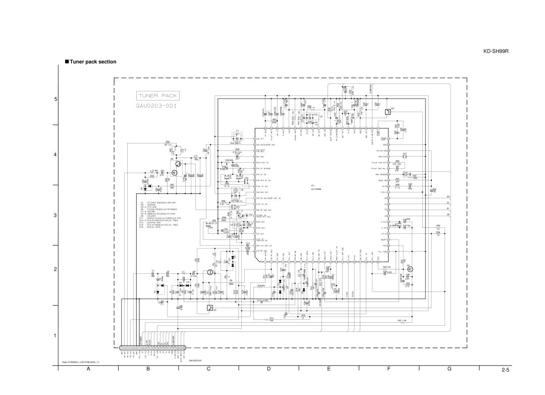 JVC KD-SH99R service manual Tuner pack section, CF2 CF3 