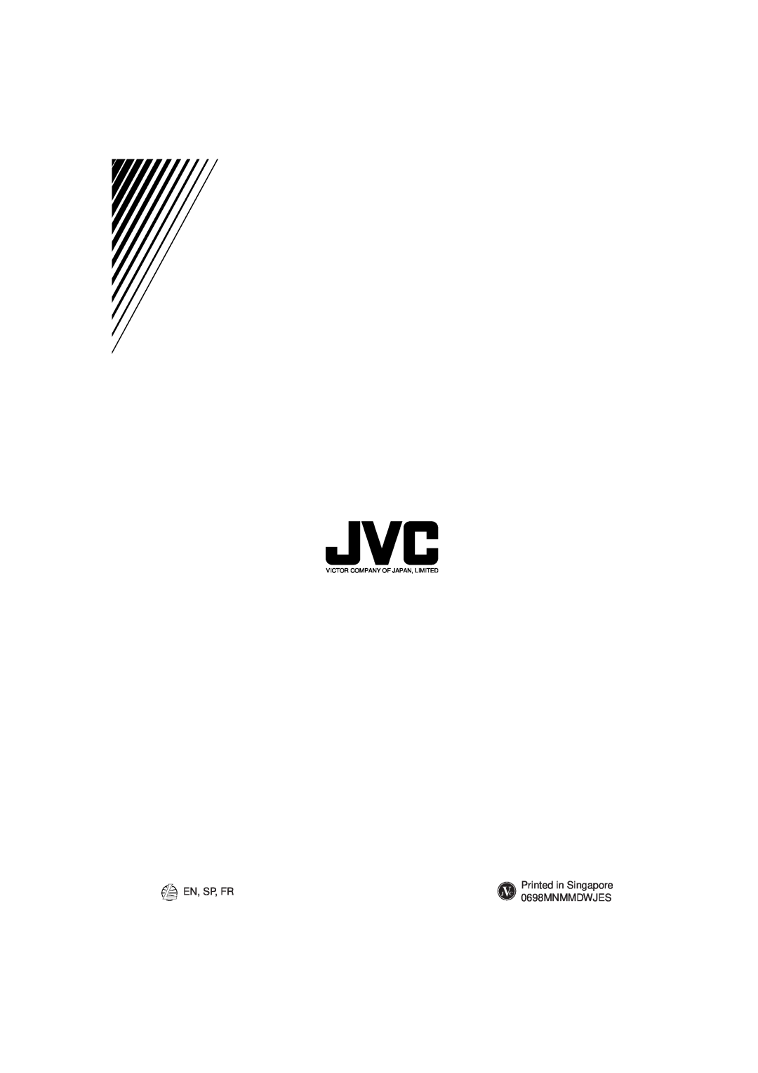 JVC KD-SX1000RJ manual En, Sp, Fr, 0698MNMMDWJES, Victor Company Of Japan, Limited 