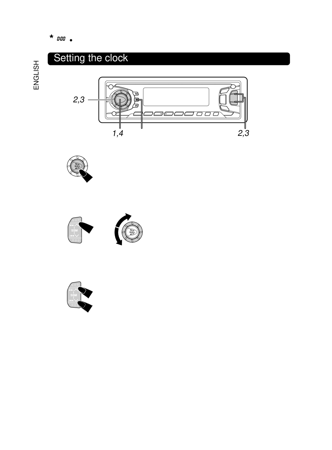 JVC KD-SX975, KD-SX875 manual Other Main Functions, Setting the clock, Disp, To check the other information during play 