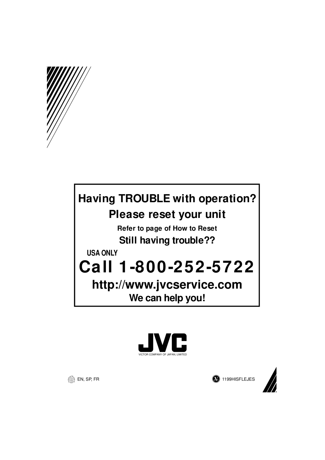 JVC KS-FX250 manual Call 