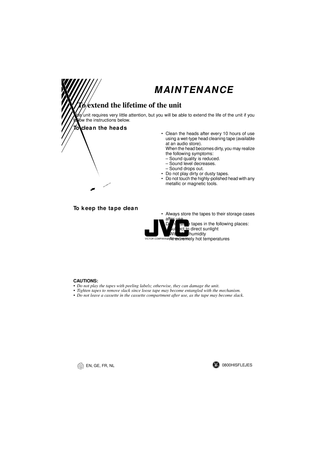 JVC KS-FX460R, KS-FX463R manual EN, GE, FR, NL 0800HISFLEJES 