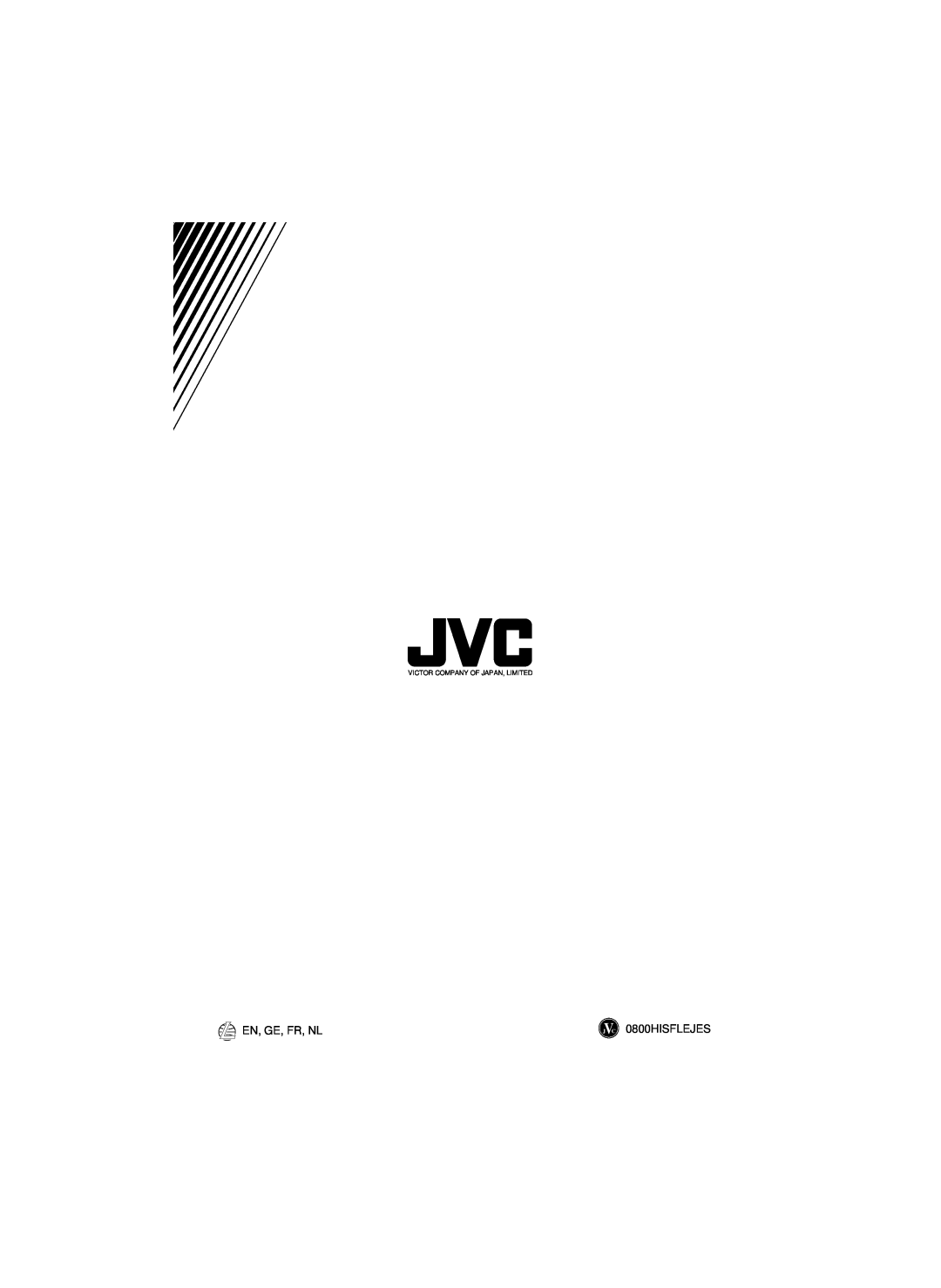 JVC KS-FX460R, KS-FX463R manual En, Ge, Fr, Nl, J C 0800HISFLEJES, Victor Company Of Japan, Limited 