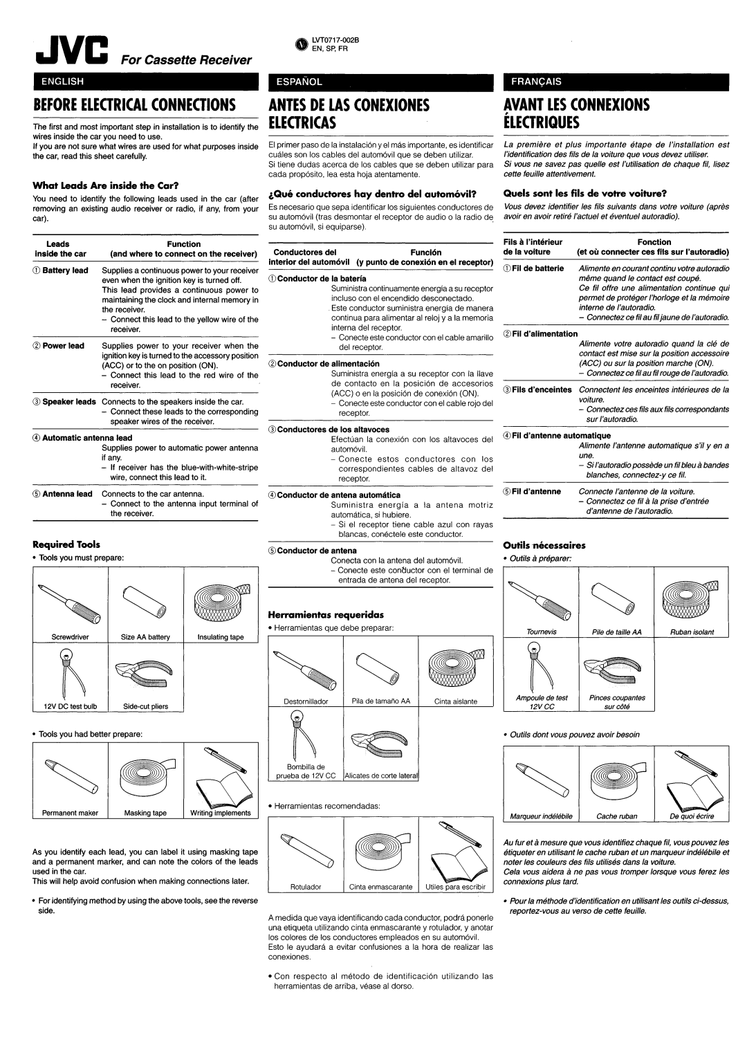 JVC KS-FX490 manual 