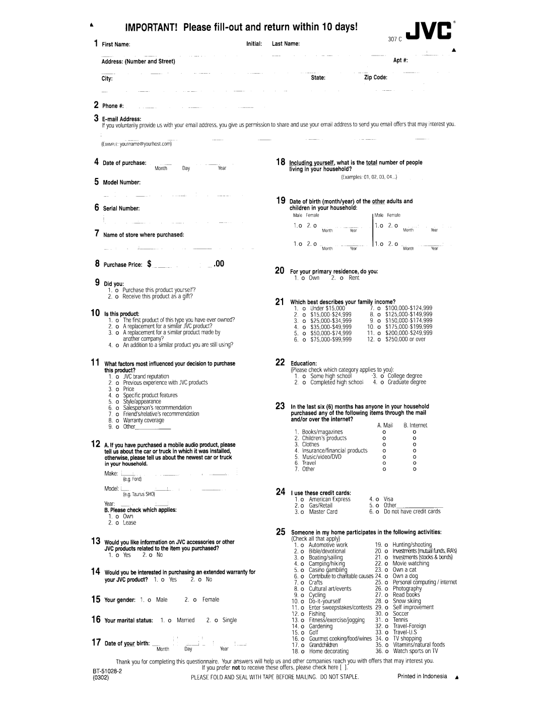 JVC KS-FX490 manual 