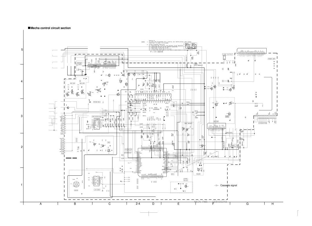 JVC service manual Mecha control circuit section, KS-FX725RKS-FX725R 