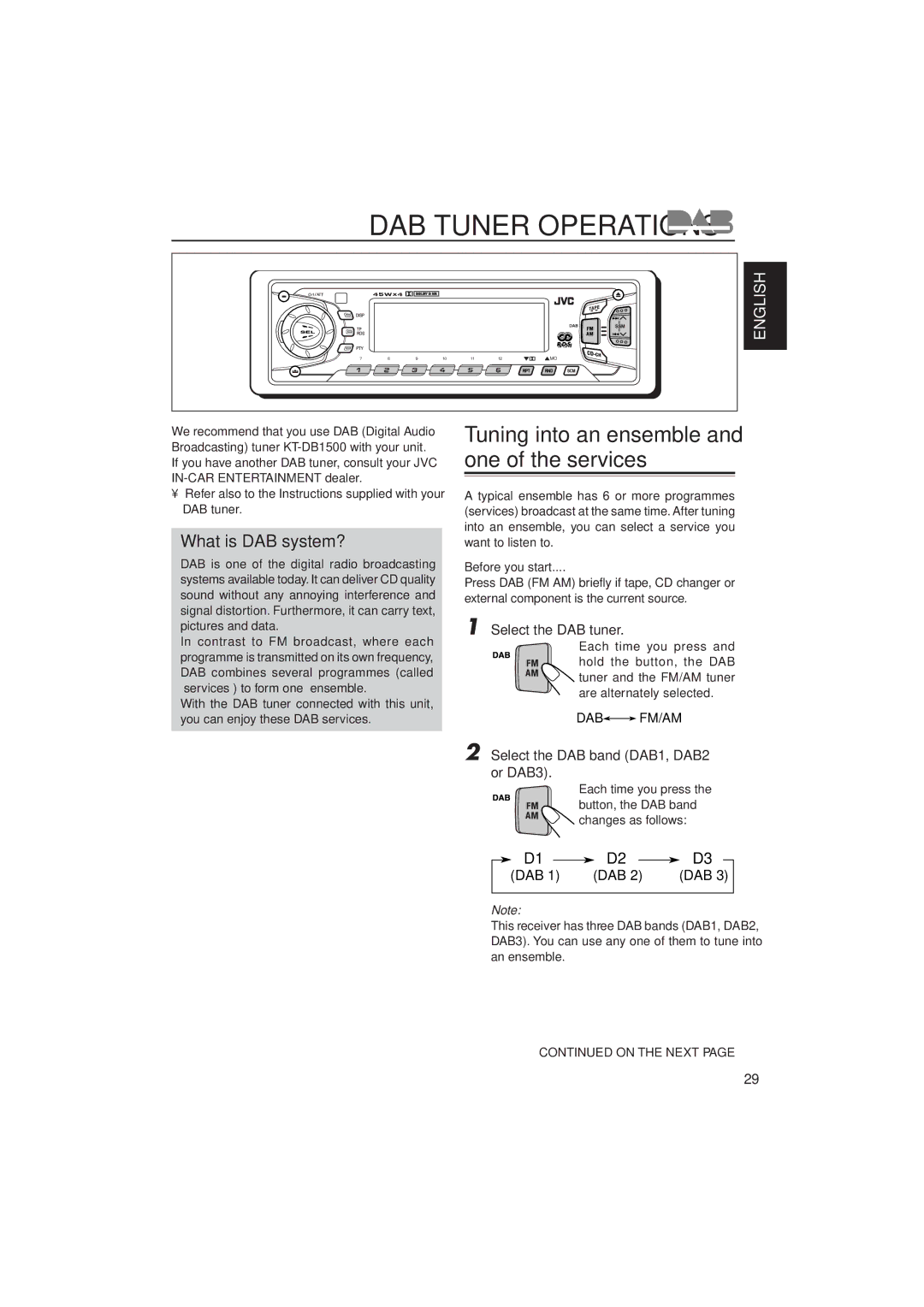 JVC KS-FX822R manual What is DAB system?, Select the DAB tuner, Select the DAB band DAB1, DAB2 or DAB3, Before you start 