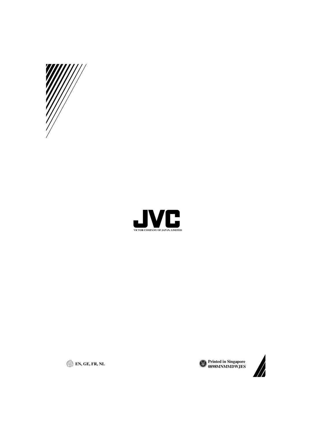 JVC KS-FX833R manual EN, GE, FR, NL 0898MNMMDWJES 