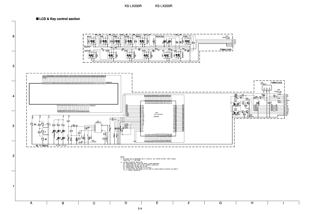 JVC KS-LX200R service manual LCD & Key control section 