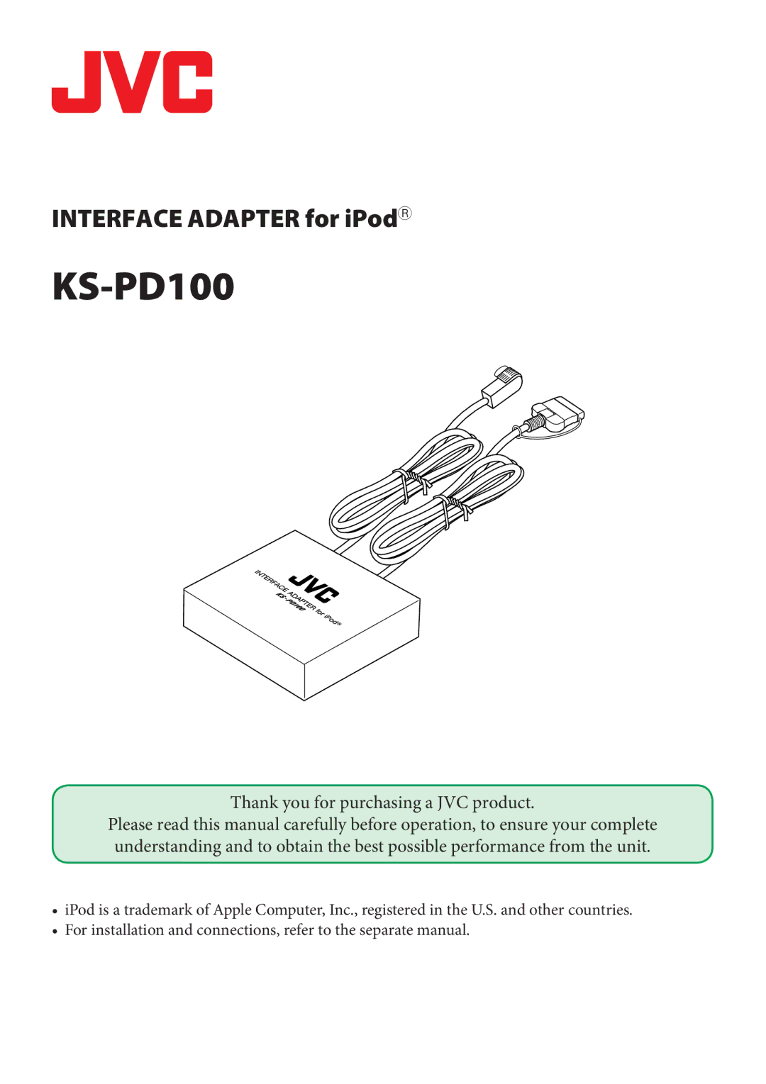 JVC KS-PD100 manual 