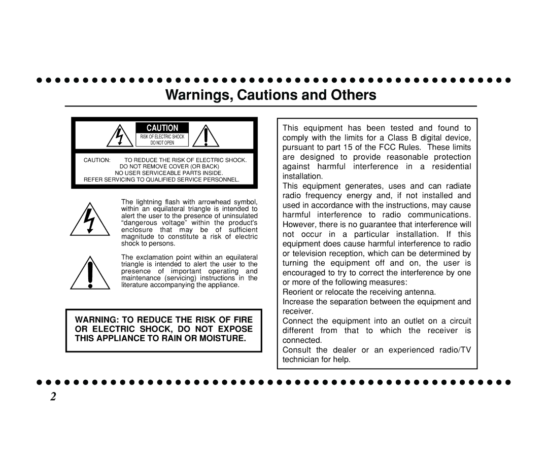 JVC KS-SB200 manual To Reduce the Risk of Electric Shock 