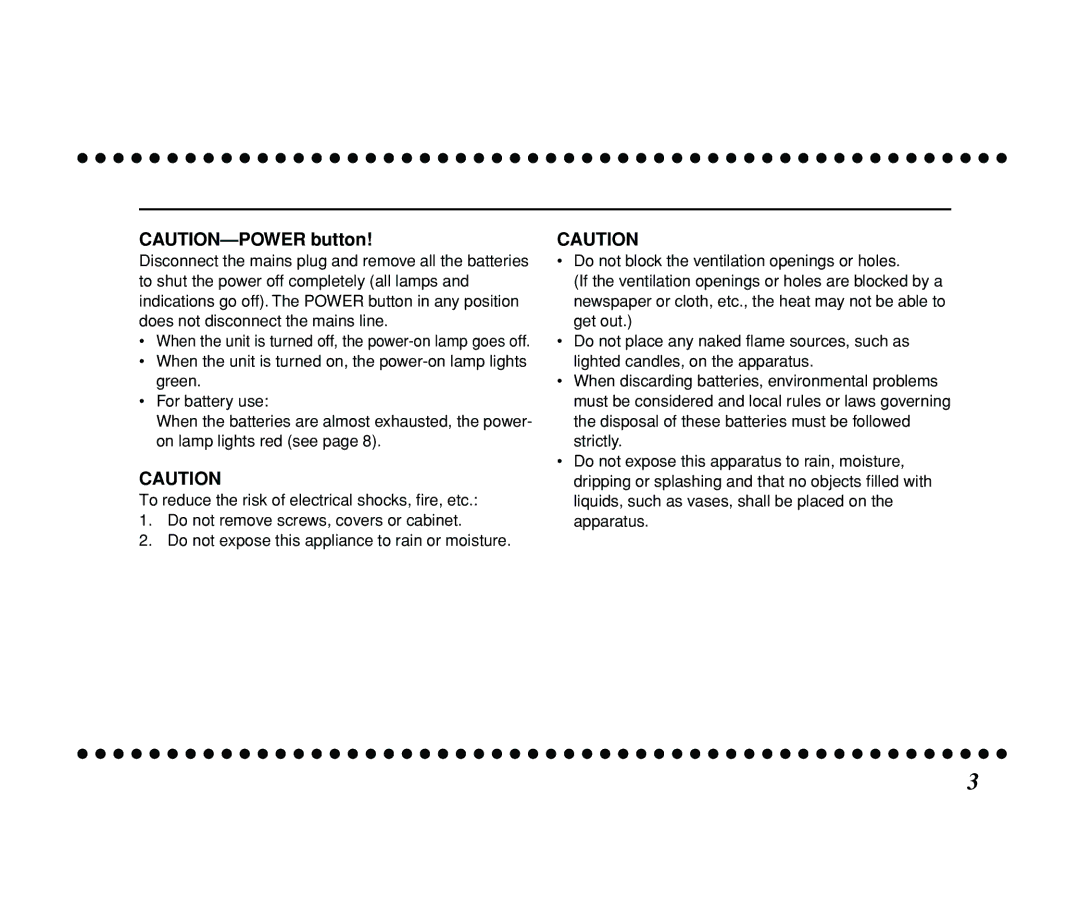 JVC KS-SB200 manual When the unit is turned off, the power-on lamp goes off 