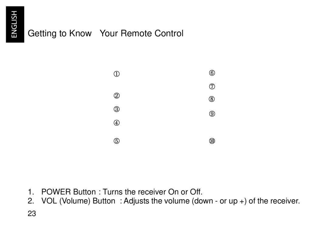 JVC KT-HDP1 manual Getting to Know Your Remote Control 