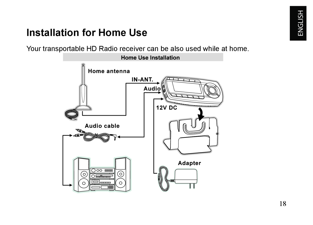 JVC KT-HDP1 manual Installation for Home Use 