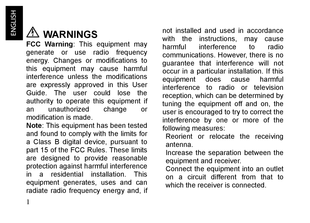 JVC KT-HDP1 manual Warnings 