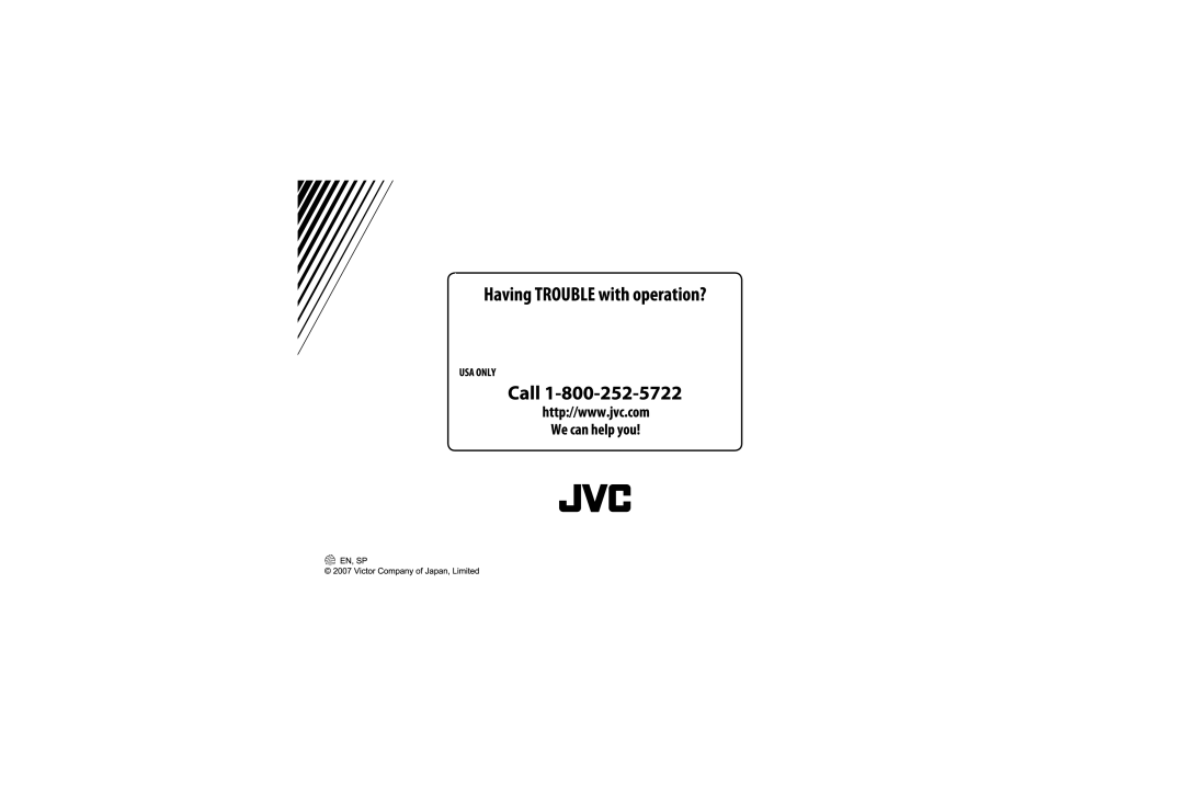 JVC KT-HDP1 manual 
