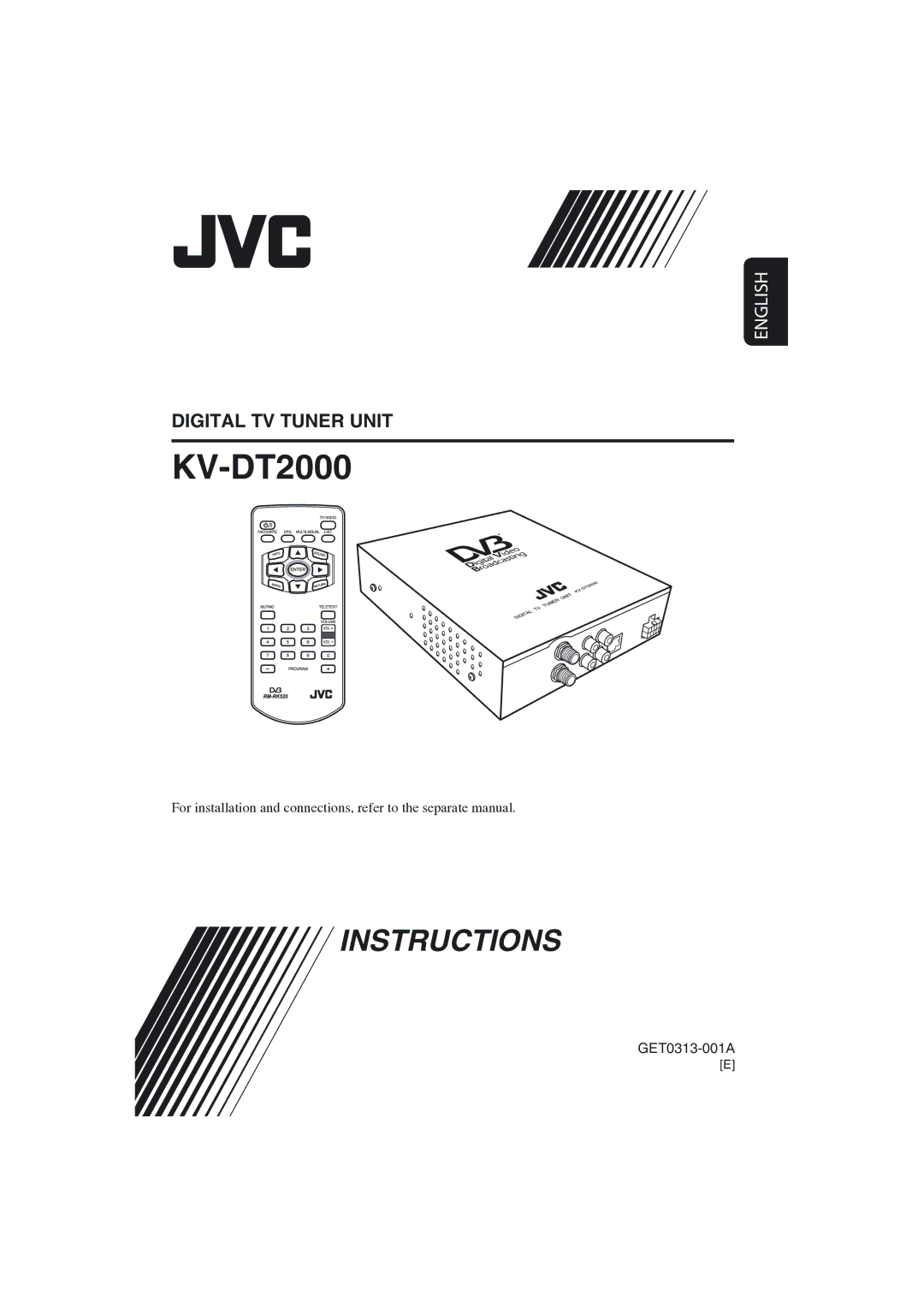 JVC KV-DT2000 manual 