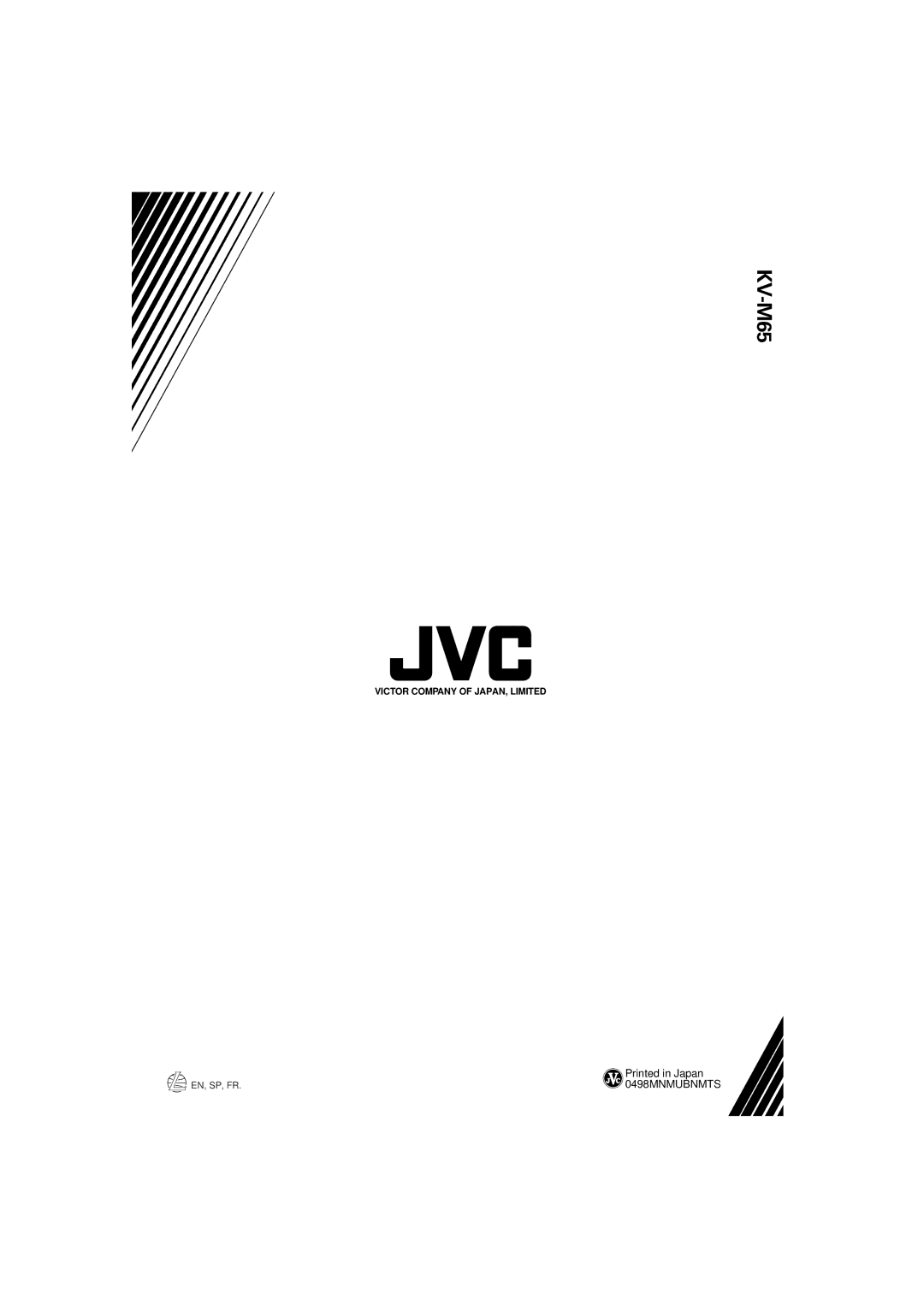 JVC KV-M65 manual 