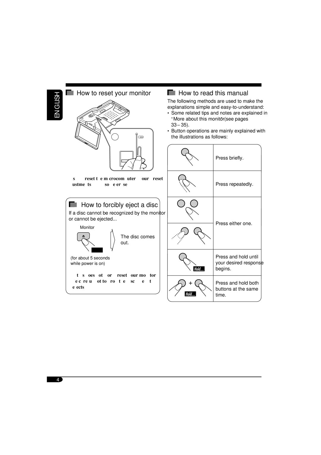 JVC KV-MRD900 How to forcibly eject a disc, How to read this manual 