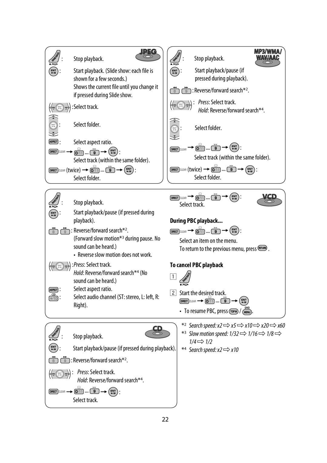 JVC KW-AVX900 manual During PBC playback, To cancel PBC playback 