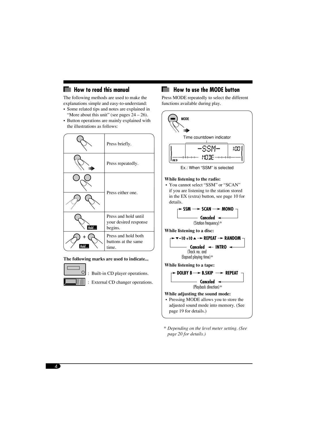 JVC KW-XC405, W-XC406 How to read this manual 