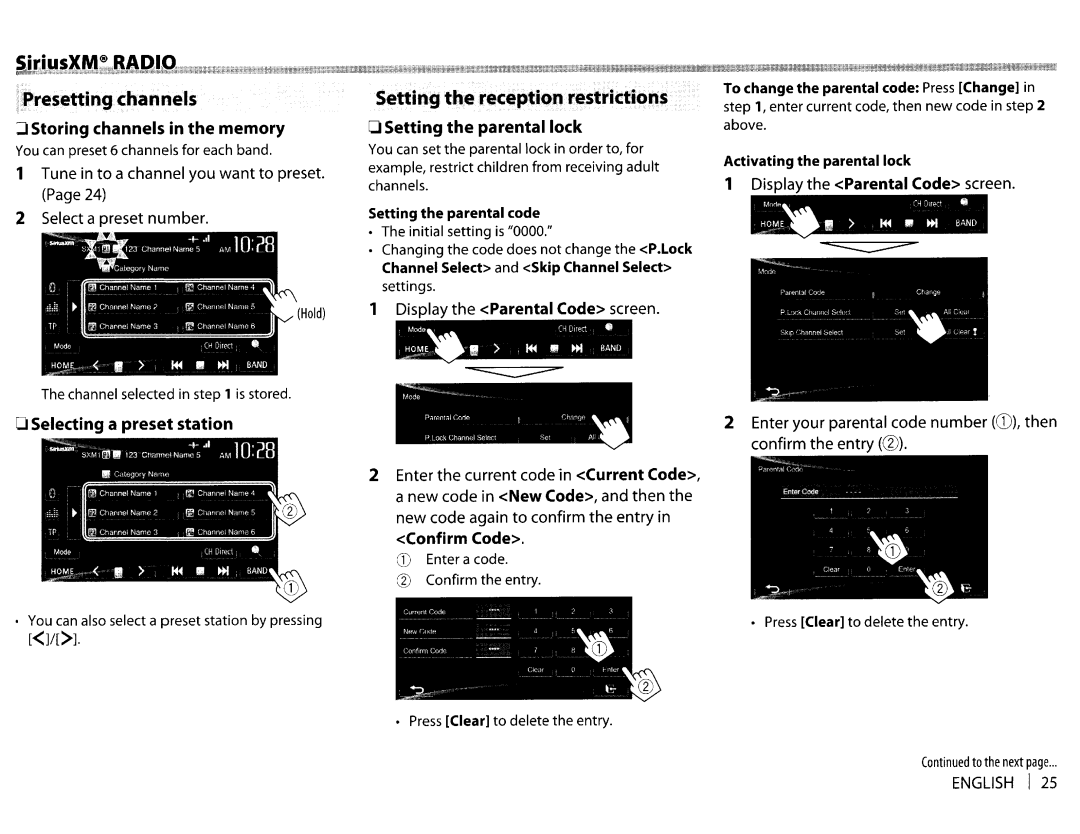 JVC KWV20BT instruction manual Setting, RestrictiQns, Memory 