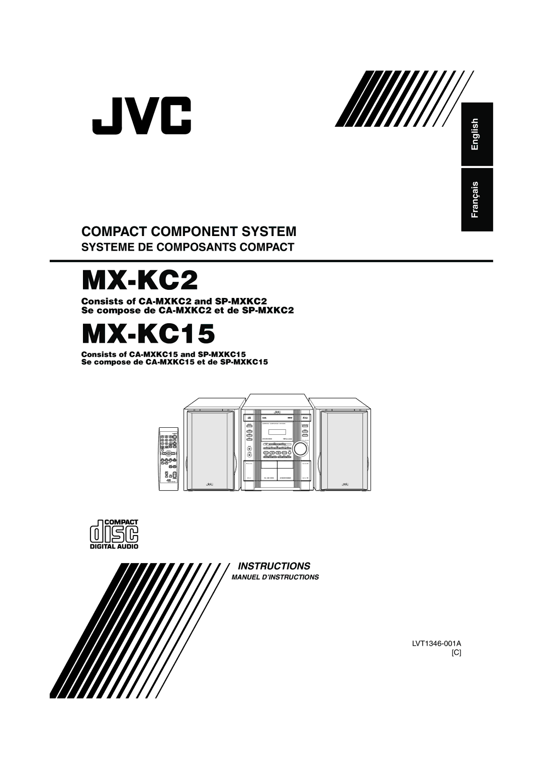 JVC MX-KC2, KX-KC15 manual 