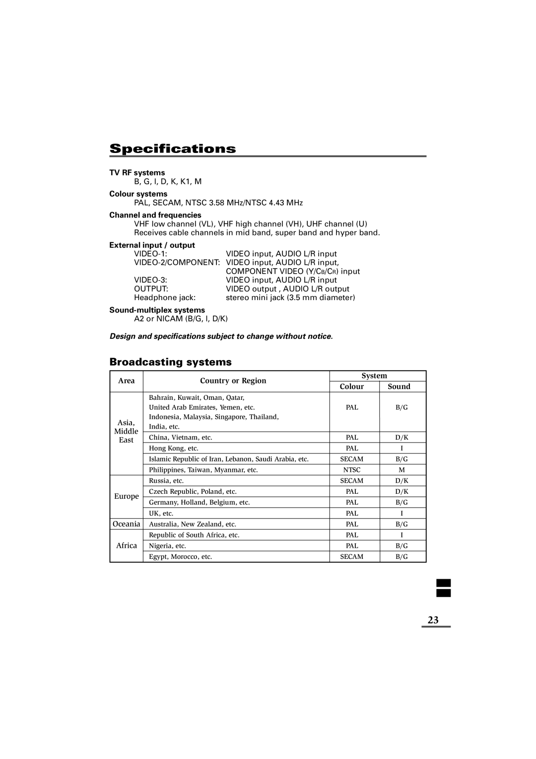 JVC 0902-NIC-JET, LCT1179-001A-H specifications TV RF systems 