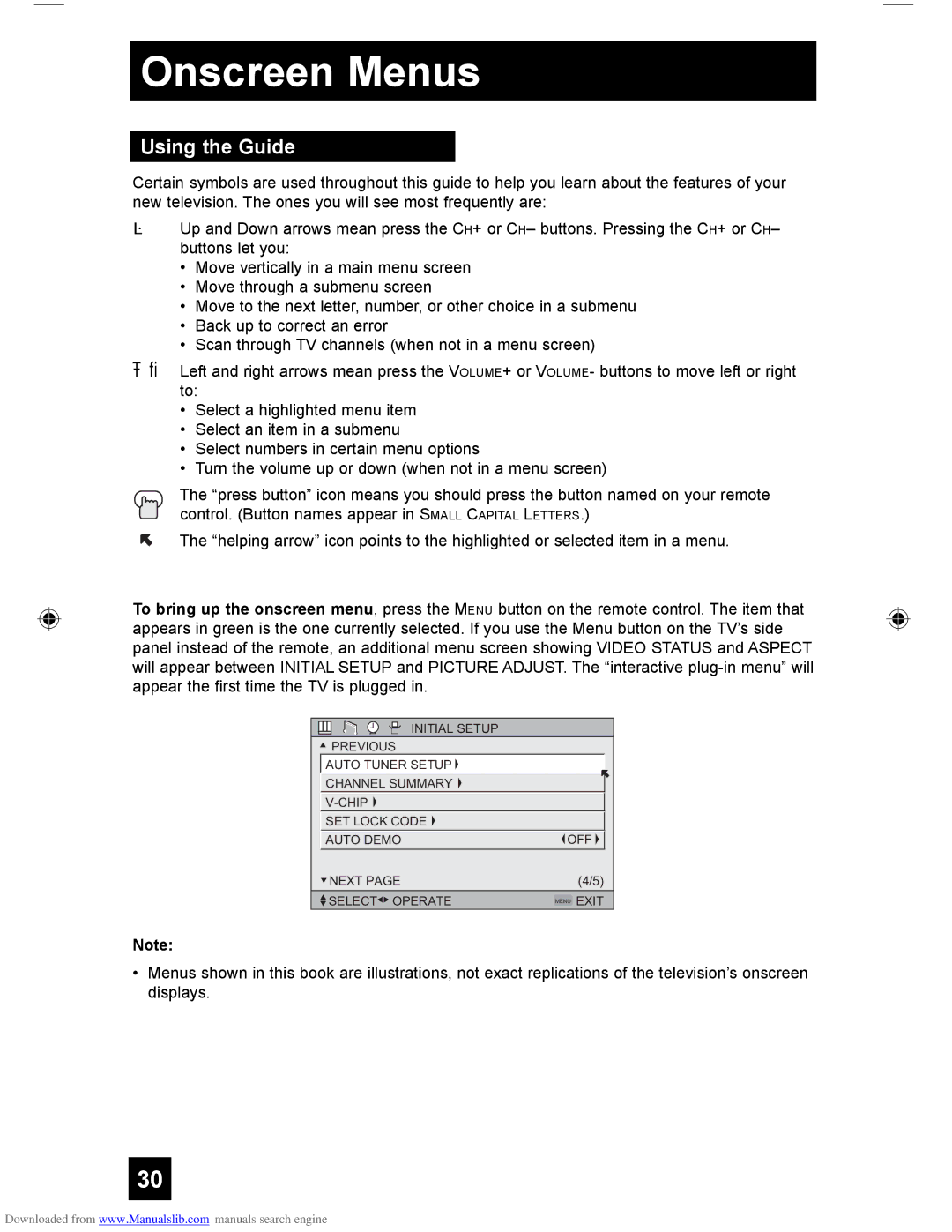 JVC HD-55G466, LCT1928-001A-A, HD-61Z456, HD-55G456 manual Onscreen Menus, Using the Guide 