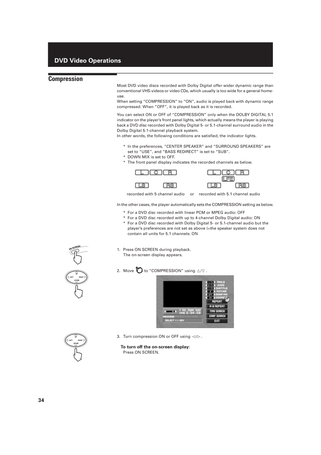 JVC LET0091-001A, XV-D2000BK manual Compression 