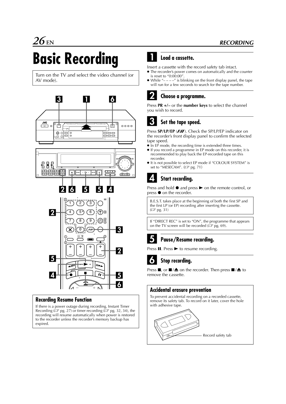 JVC LPT0328 specifications 26 EN 