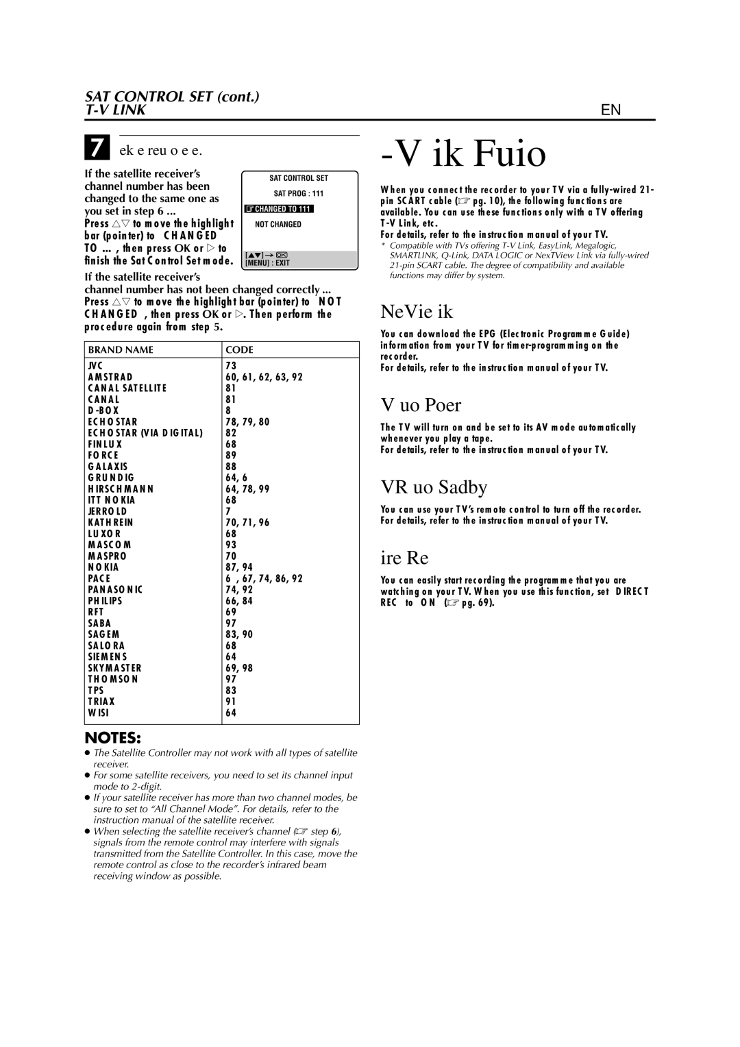 JVC LPT0678-001A specifications NexTView Link, TV Auto Power On, VCR Auto Standby Direct Rec 