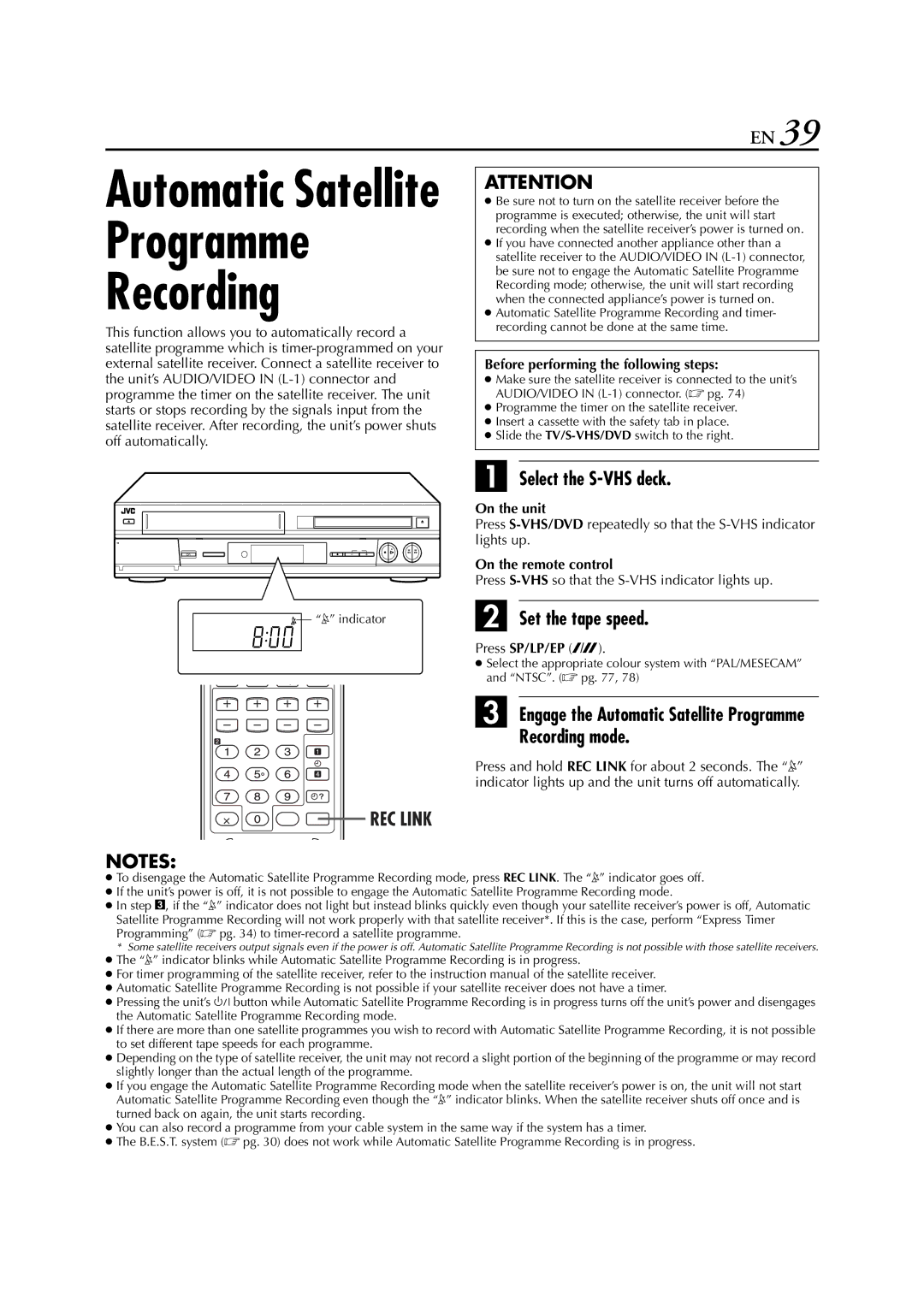 JVC HR-XVS20AA, LPT0762-001B manual Programme Recording, Recording mode, Set the tape speed, Indicator 