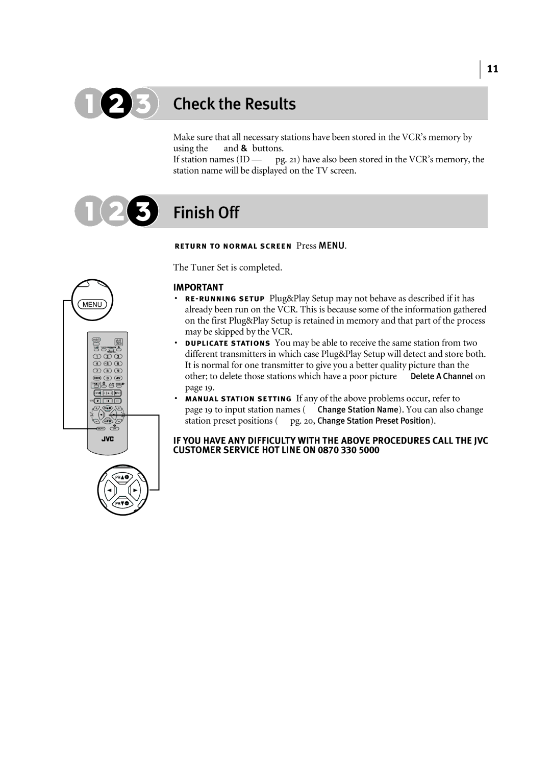 JVC LPT0816-001A manual Check the Results, Finish Off 