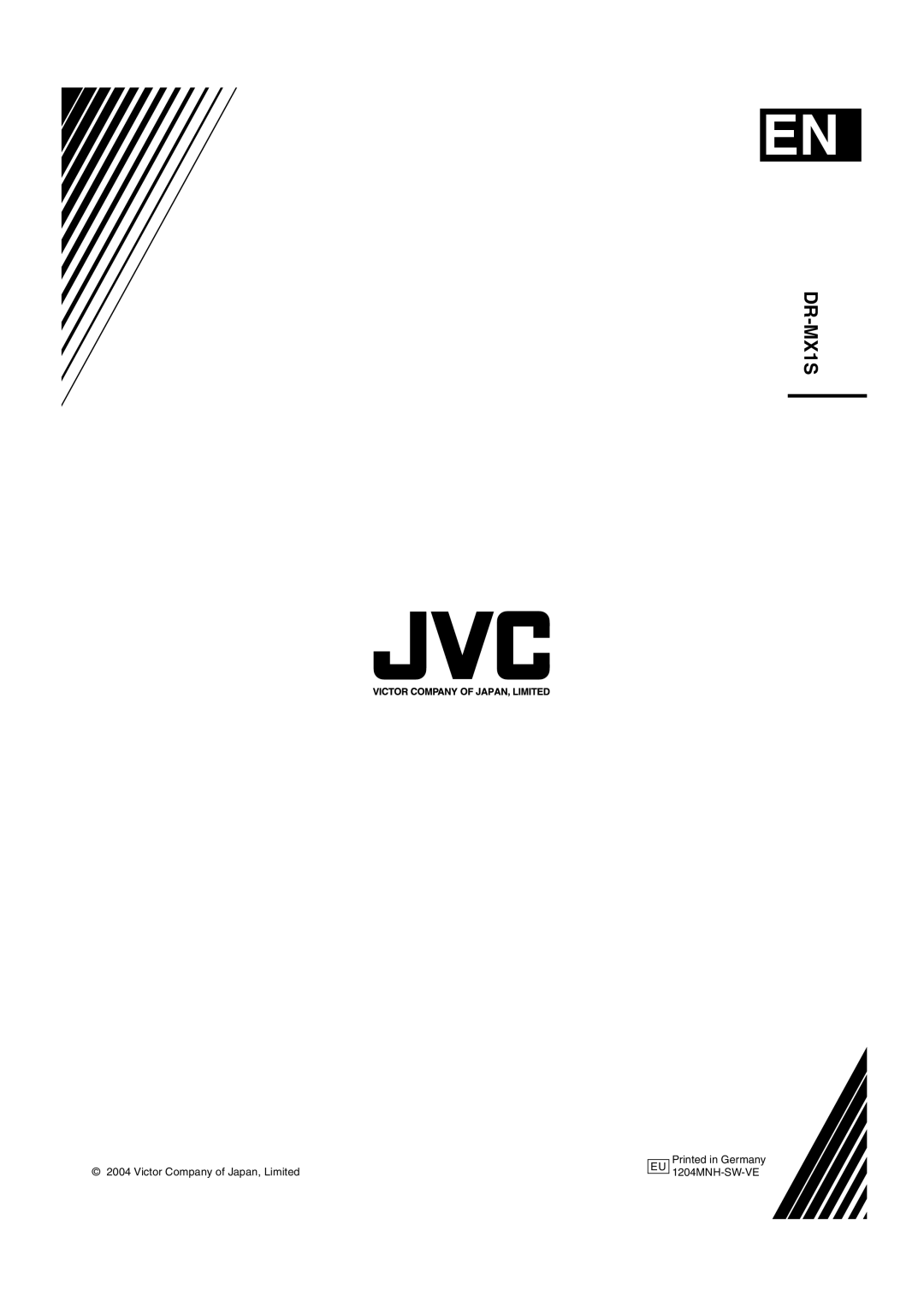 JVC LPT0976-001B, 1204MNH-SW-VE manual DR-MX1S 