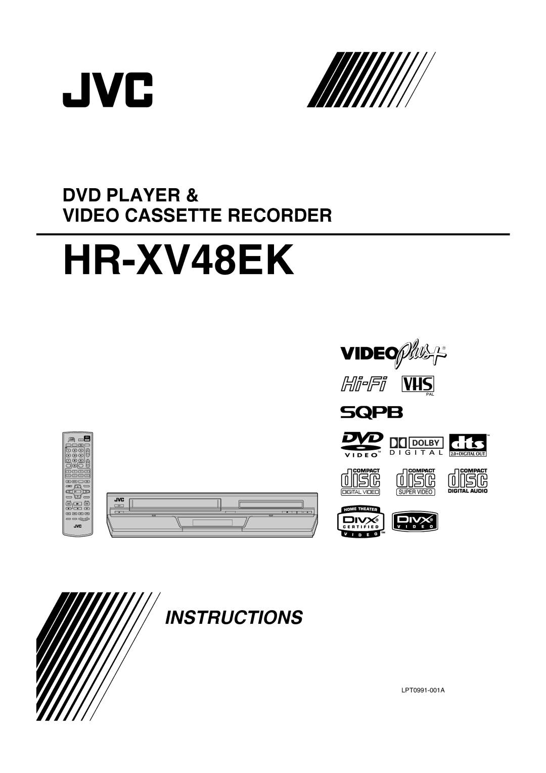 JVC LPT0991-001A manual HR-XV48EK 