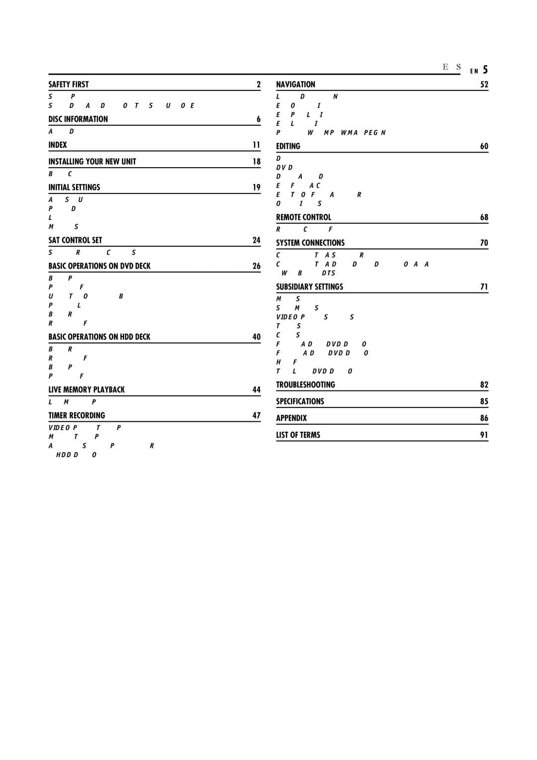 JVC LPT1029-001A manual Edit Original Information Edit Play List Information, Playback With MP3/WMA/JPEG Navigation 